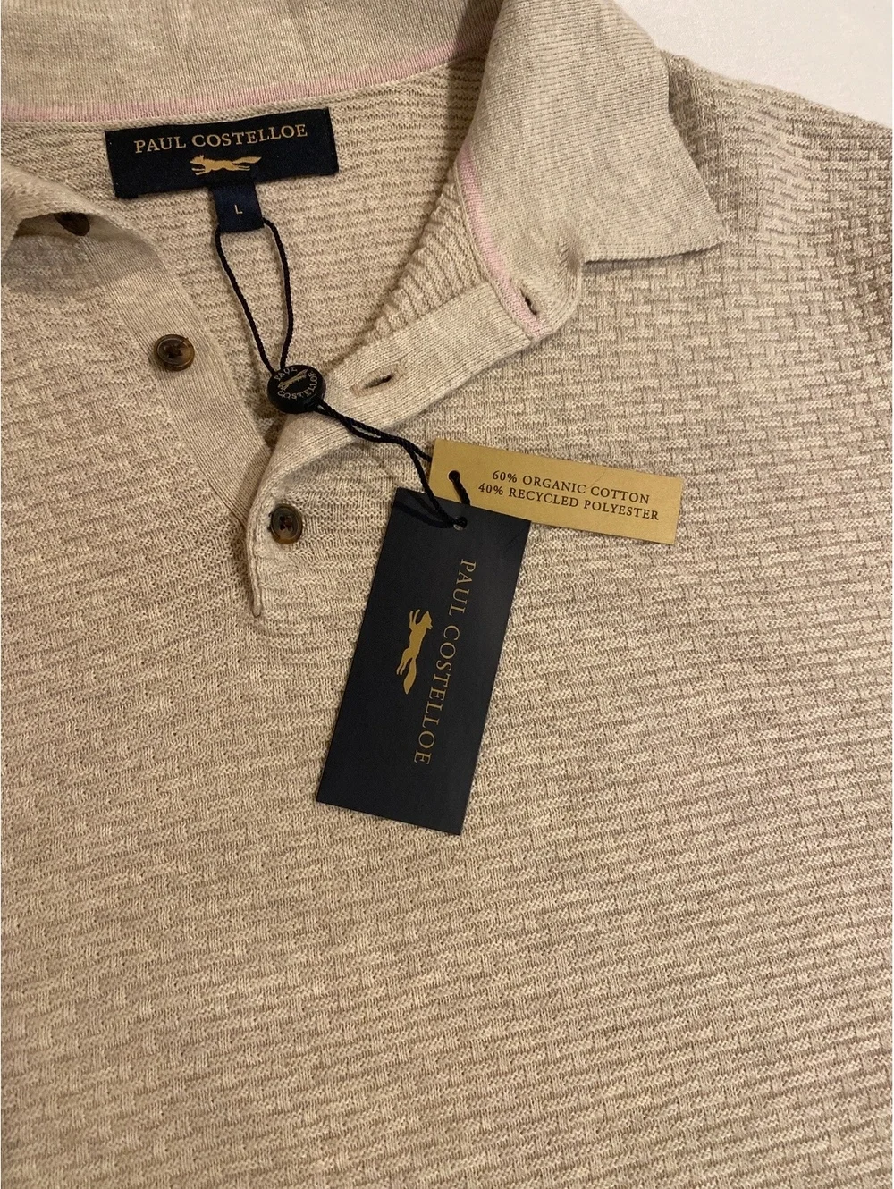 Paul Costelloe Polo Shirt Men’s Size L